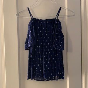 An off the shoulder top from old navy.